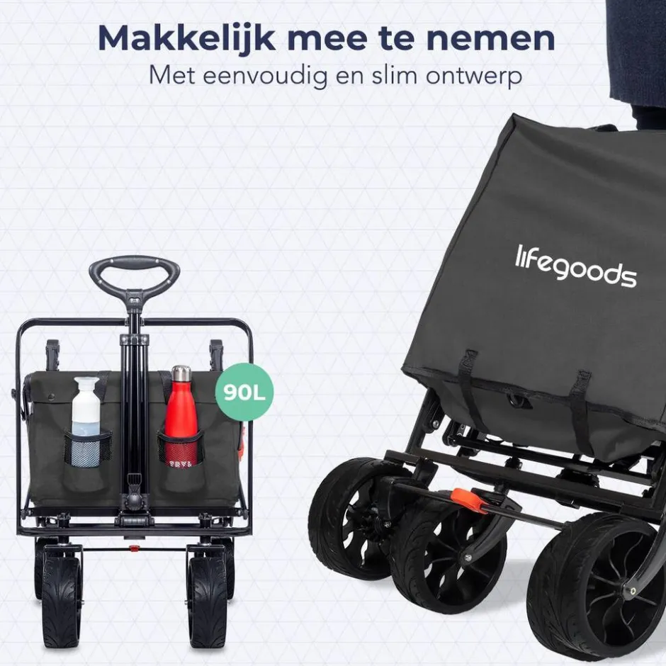 LifeGoods Opvouwbare Bolderkar< Buiten En Vrije Tijd