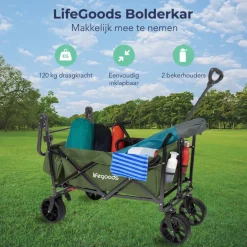 LifeGoods Opvouwbare Bolderkar< Buiten En Vrije Tijd