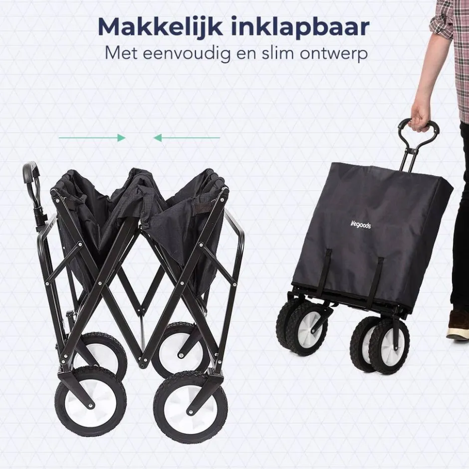 LifeGoods Opvouwbare Bolderkar< Buiten En Vrije Tijd