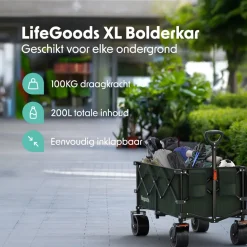 XL Opvouwbare Bolderkar|LifeGoods Sale