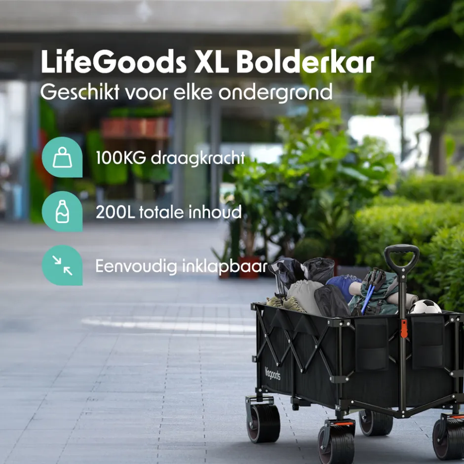 XL Opvouwbare Bolderkar|LifeGoods Online