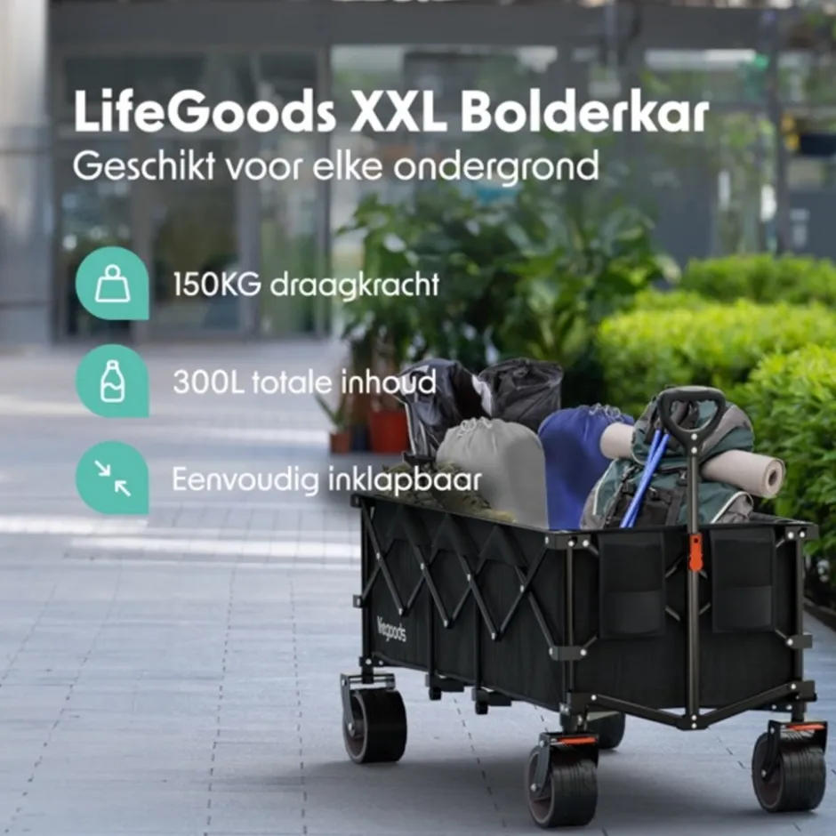 XXL Opvouwbare Bolderkar|LifeGoods New