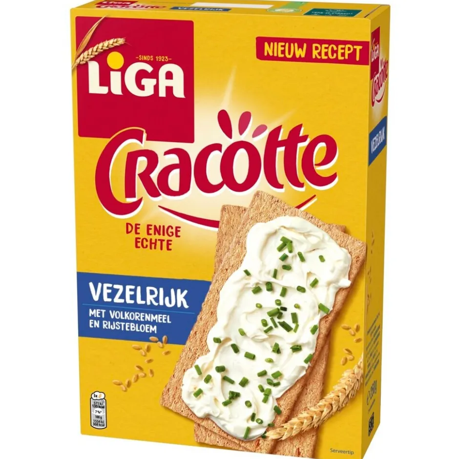 Liga Cracotte Vezelrijk Luchtige Crackers< Koek