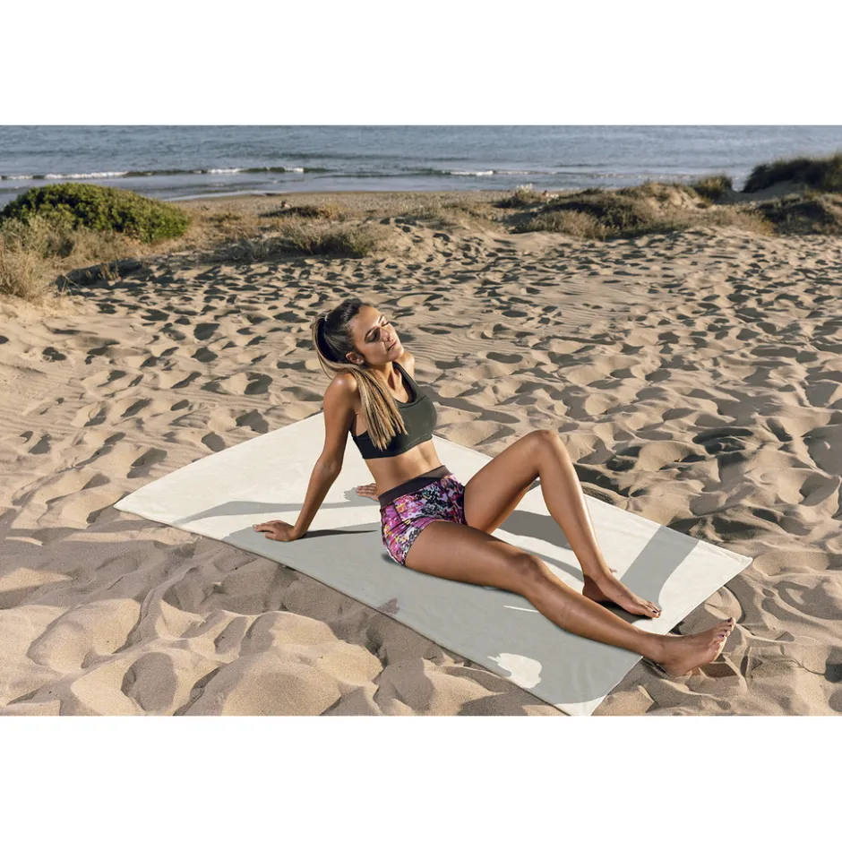 Strandlaken Microvezel 100x200cm - sand|Linnick Outlet