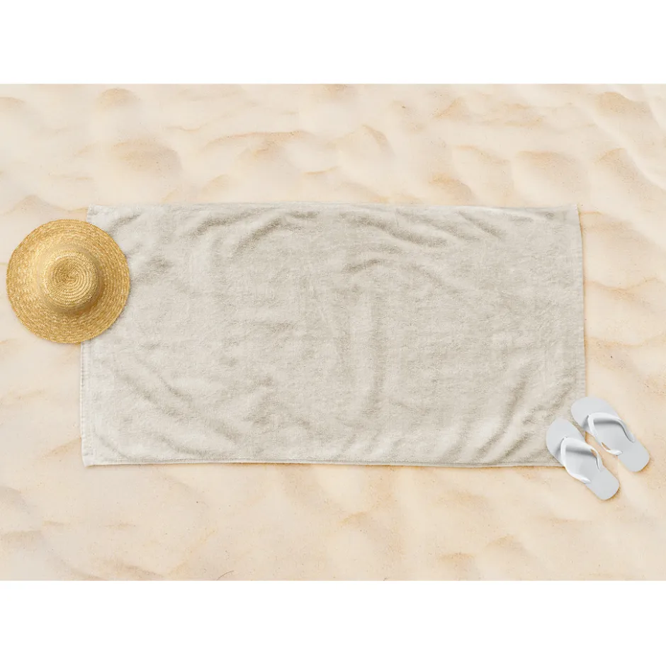 Strandlaken Microvezel 100x200cm - sand|Linnick Outlet