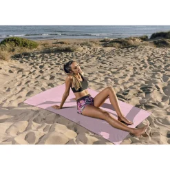 Strandlaken Microvezel 100x200cm - rosé|Linnick Discount