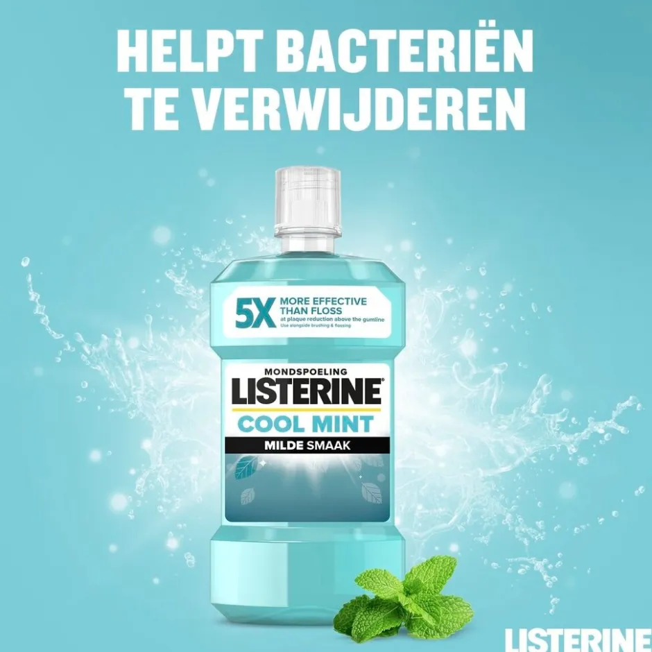 Cool Mint Milde Smaak Mondwater|Listerine Online