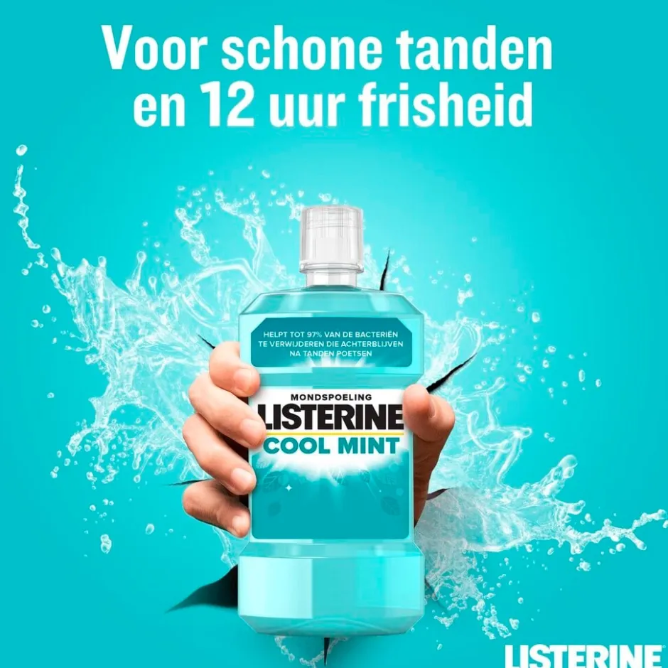 Listerine Cool Mint Mondspoeling< Mondwater En Mondspray