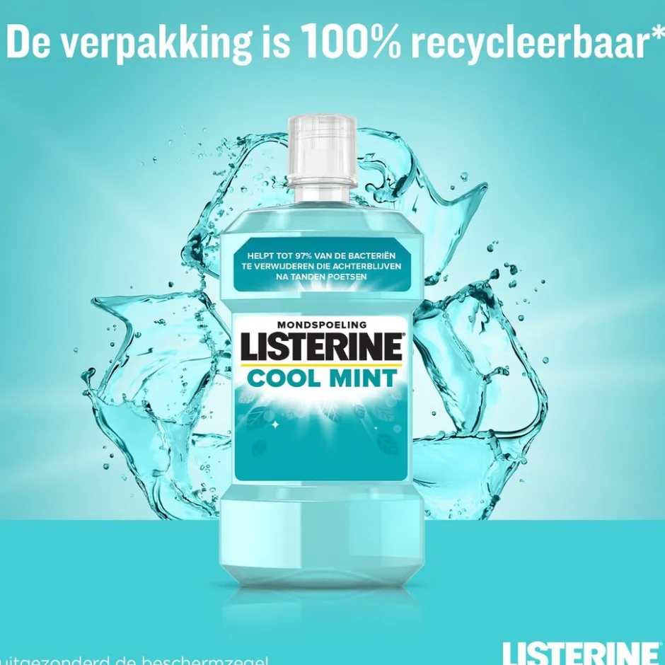 Listerine Cool Mint Mondspoeling< Mondwater En Mondspray