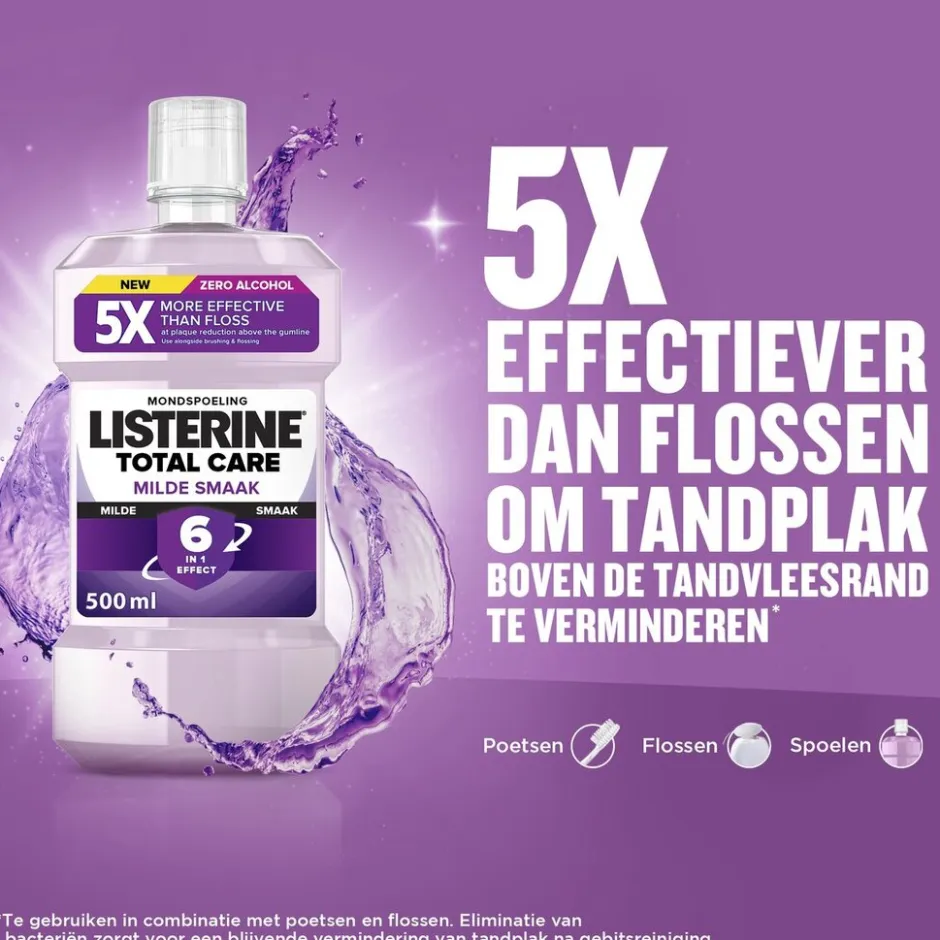 Total Care Milde Smaak Mondwater|Listerine Outlet
