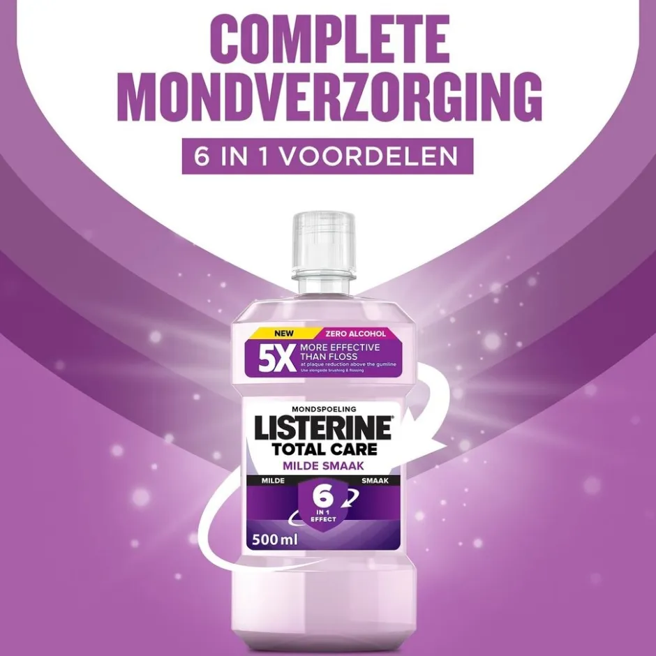 Total Care Milde Smaak Mondwater|Listerine Outlet