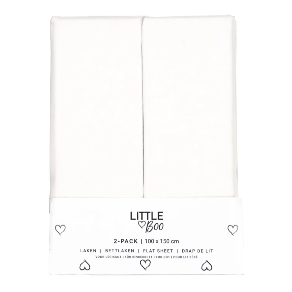 Little Boo 100x150 Laken 2-pack< Baby Beddengoed