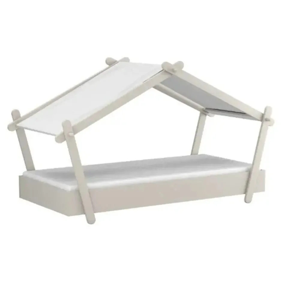 Basic Collectie Lodge Bed 90x200 cm Licht< Peuterbedden