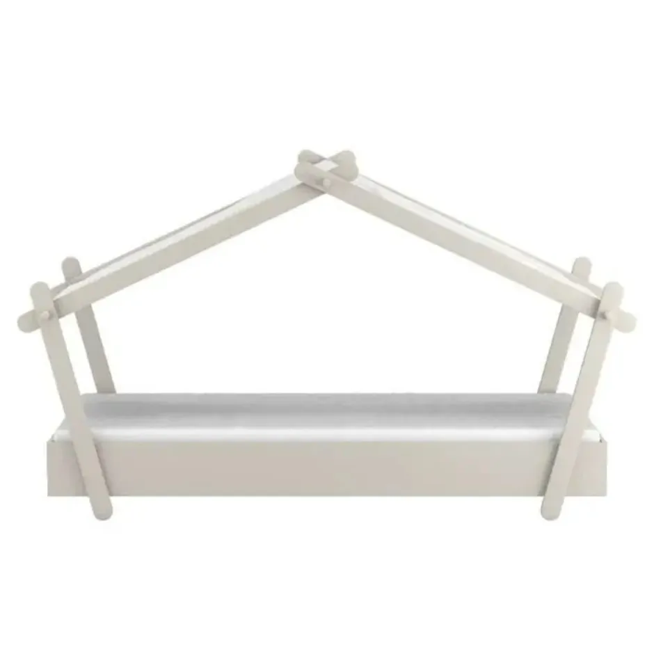 Basic Collectie Lodge Bed 90x200 cm Licht< Peuterbedden