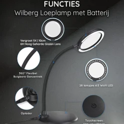 Loeplamp met LED Verlichting Oplaadbaar< Verlichting