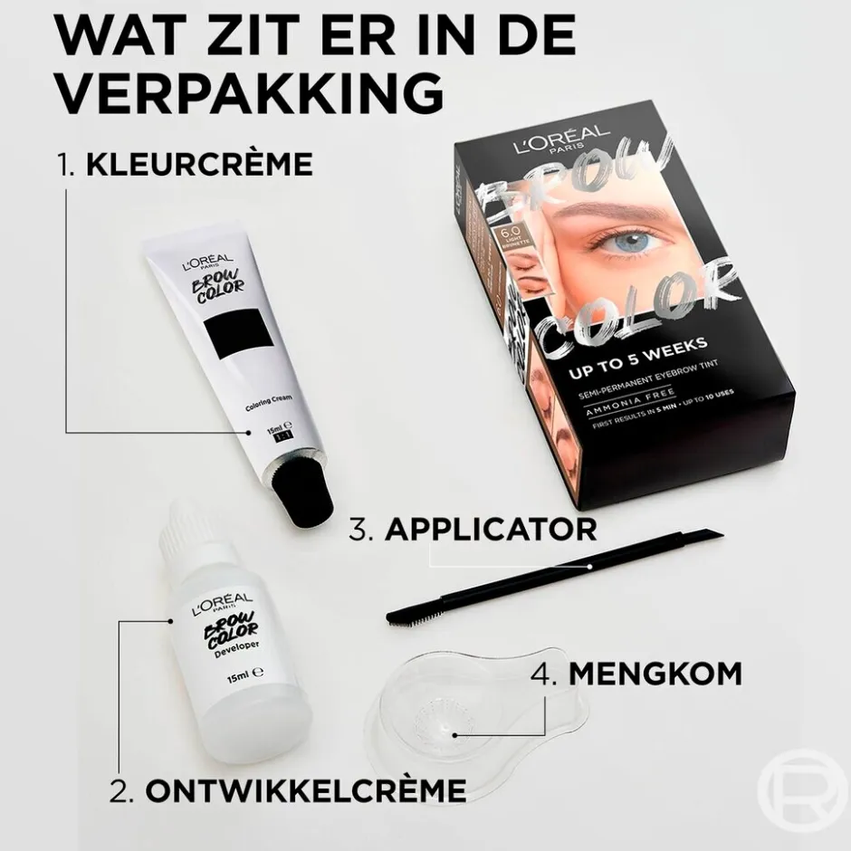 L'Oréal Paris 5.0 Brunette Brow Color Wenkbrauwverf|L'Oreal Best