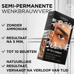 L'Oréal Paris 6.0 Light Brunette Brow Color Wenkbrauwverf|L'Oreal Hot