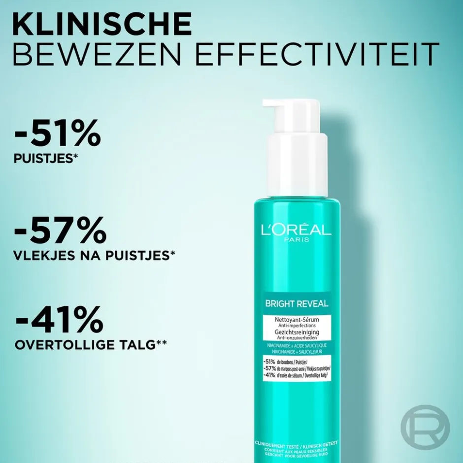 L'Oreal Paris L'Oréal Paris Bright Reveal Gezichtsreiniger< Gezichtsreiniging