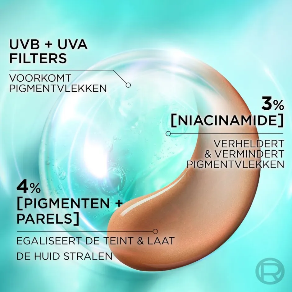 L'Oreal Paris L'Oréal Paris Bright Reveal Dark Spot SPF50+ Tinted Glow UV Fluid< Dagcreme