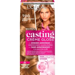 L'Oréal Paris Crème Gloss 700 Middenblond Verzorgende Haarkleuring|Casting Hot