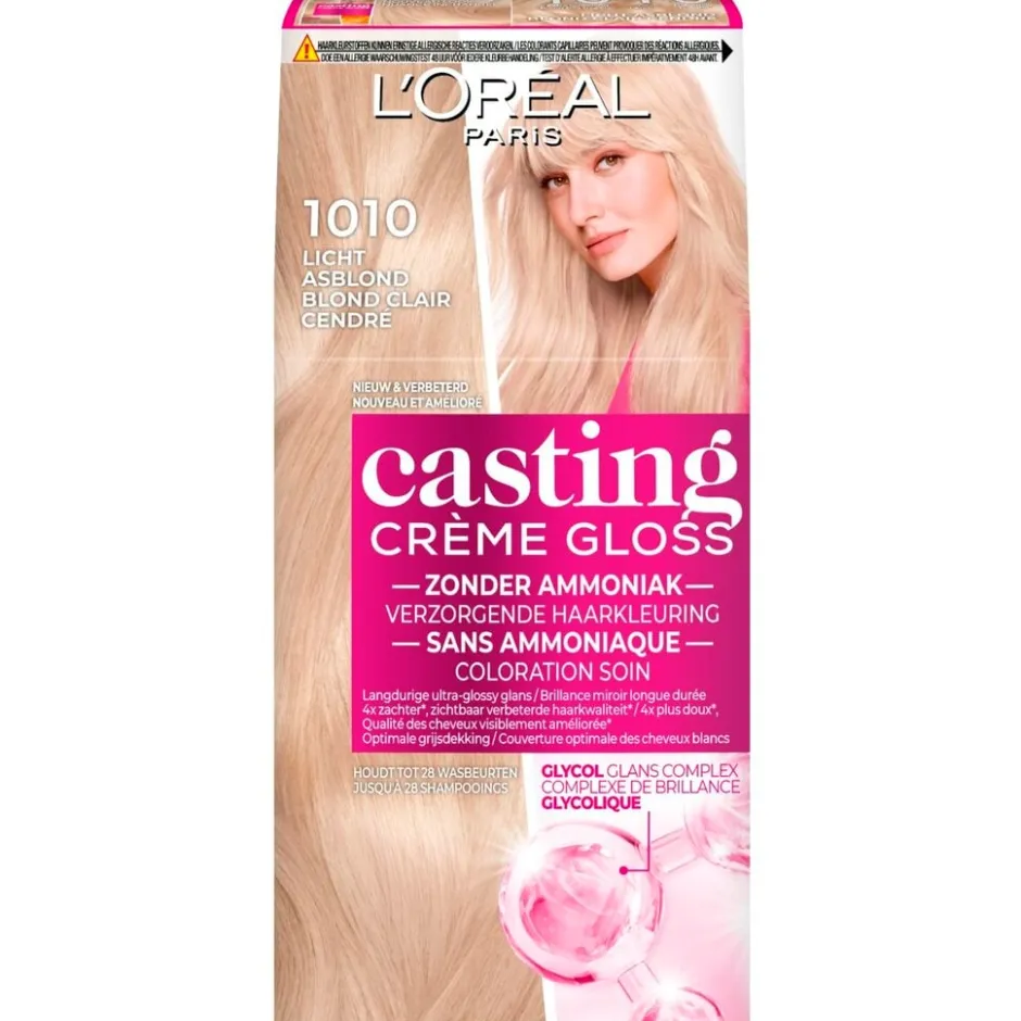 L'Oréal Paris Crème Gloss 1010 Licht Asblond Verzorgende Haarkleuring|Casting Outlet