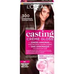 Casting L'Oréal Paris Crème Gloss 300 Donkerbruin Semi-Permanente Haarkleuring< Haarverf
