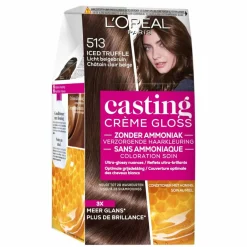 L'Oréal Paris Crème Gloss 513 Goud Asbruin Verzorgende Haarkleuring|Casting Best