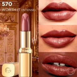 L'Oreal L'Oréal Paris Color Riche 570 Worth It Intense Satin Nude Lippenstift< Lipmake-Up