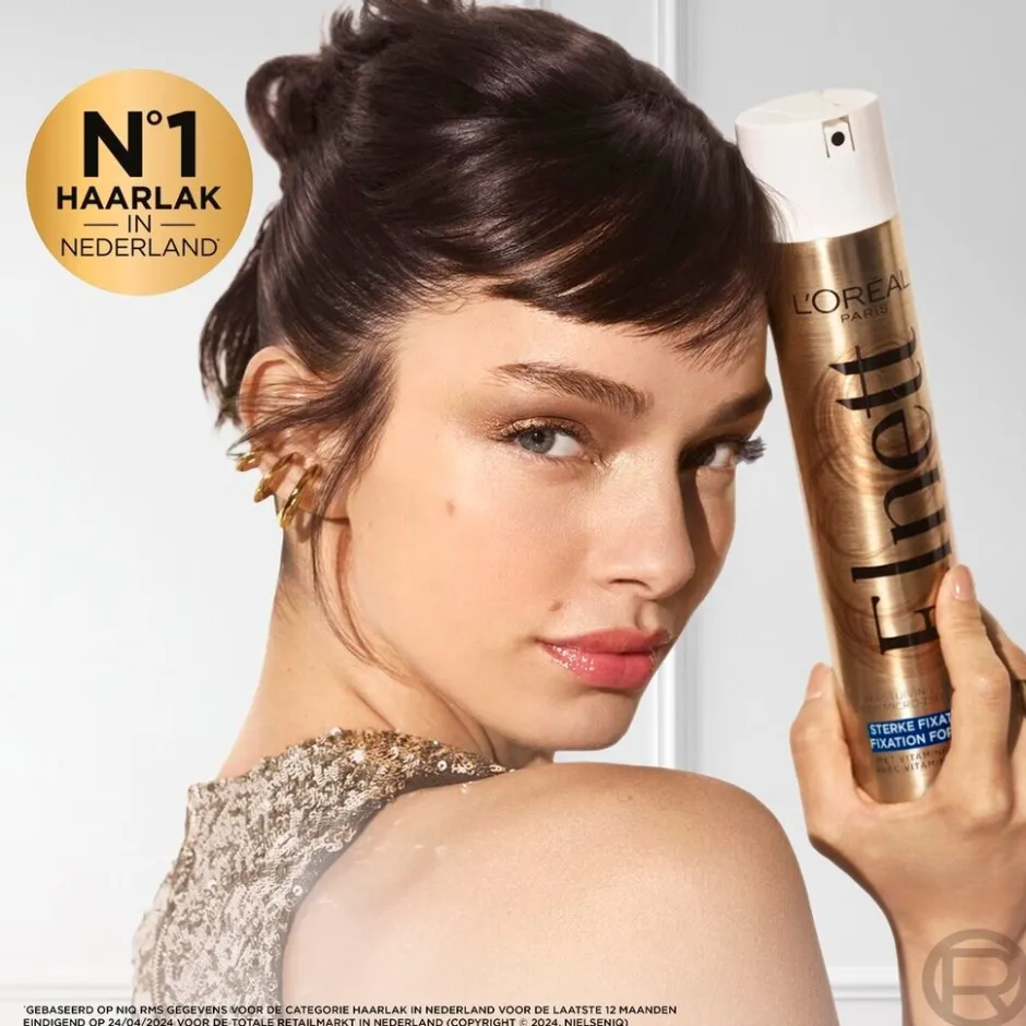 Elnett L'Oréal Paris Satin Sterke Fixatie Haarlak< Haarlak