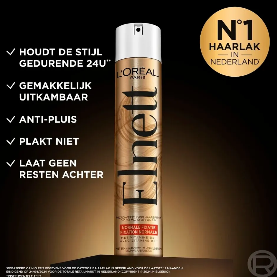 Elnett L'Oréal Paris Satin Normale Fixatie Hairspray< Haarlak