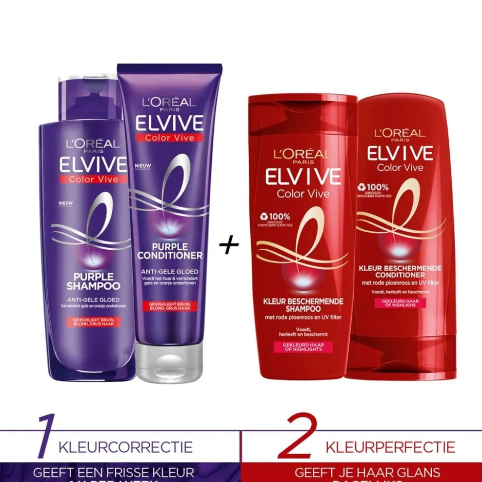 L'Oréal Paris Color Vive Kleurbeschermende Conditioner|Elvive Hot