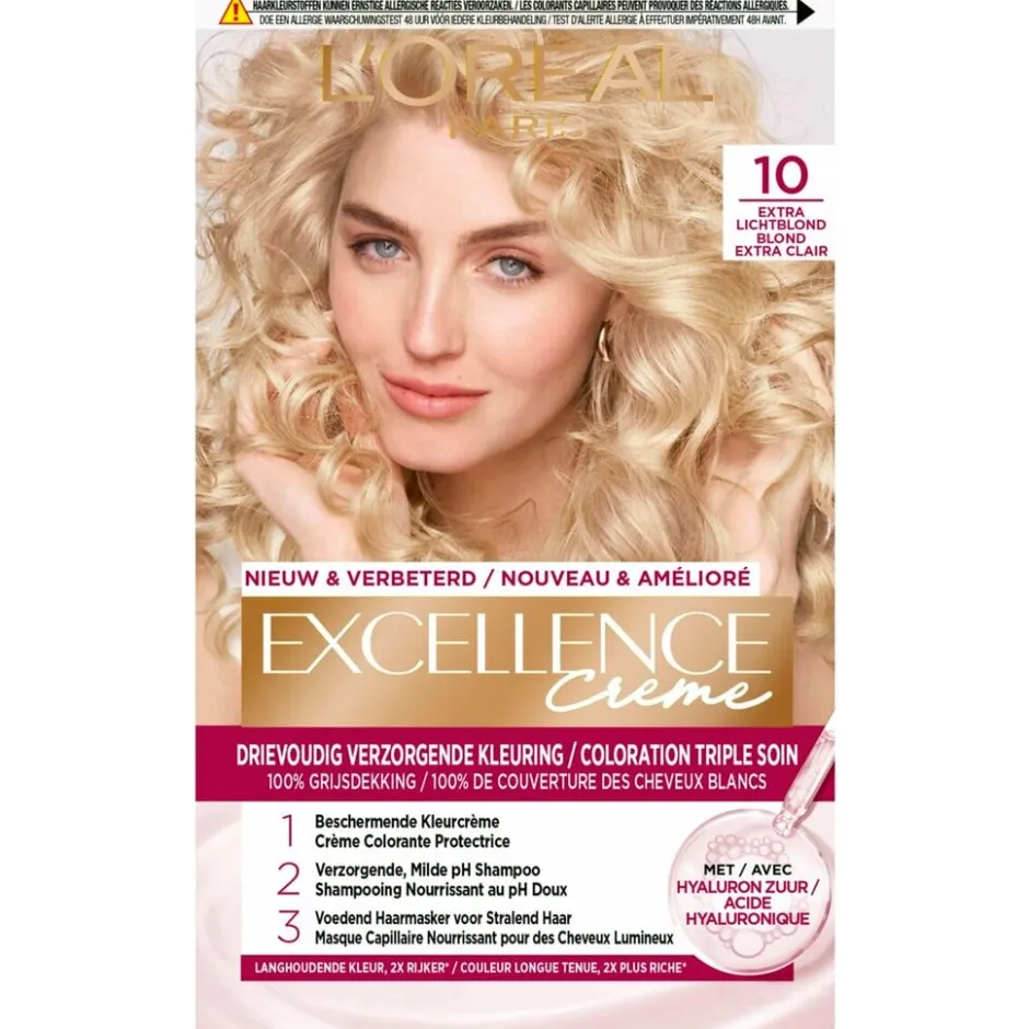 Excellence L'Oréal Paris Crème 10 Extra Lichtblond Permanente Haarverf< Haarverf