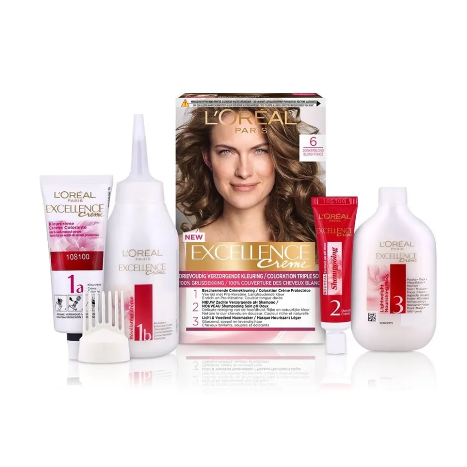 Excellence L'Oréal Paris Crème 6 Donkerblond Permanente Haarverf< Haarverf