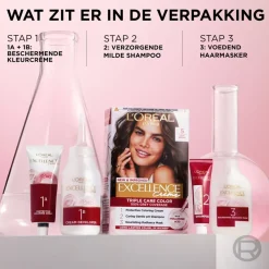 Excellence L'Oréal Paris Crème 4.3 Midden Goudbruin Haarkleuring< Haarverf