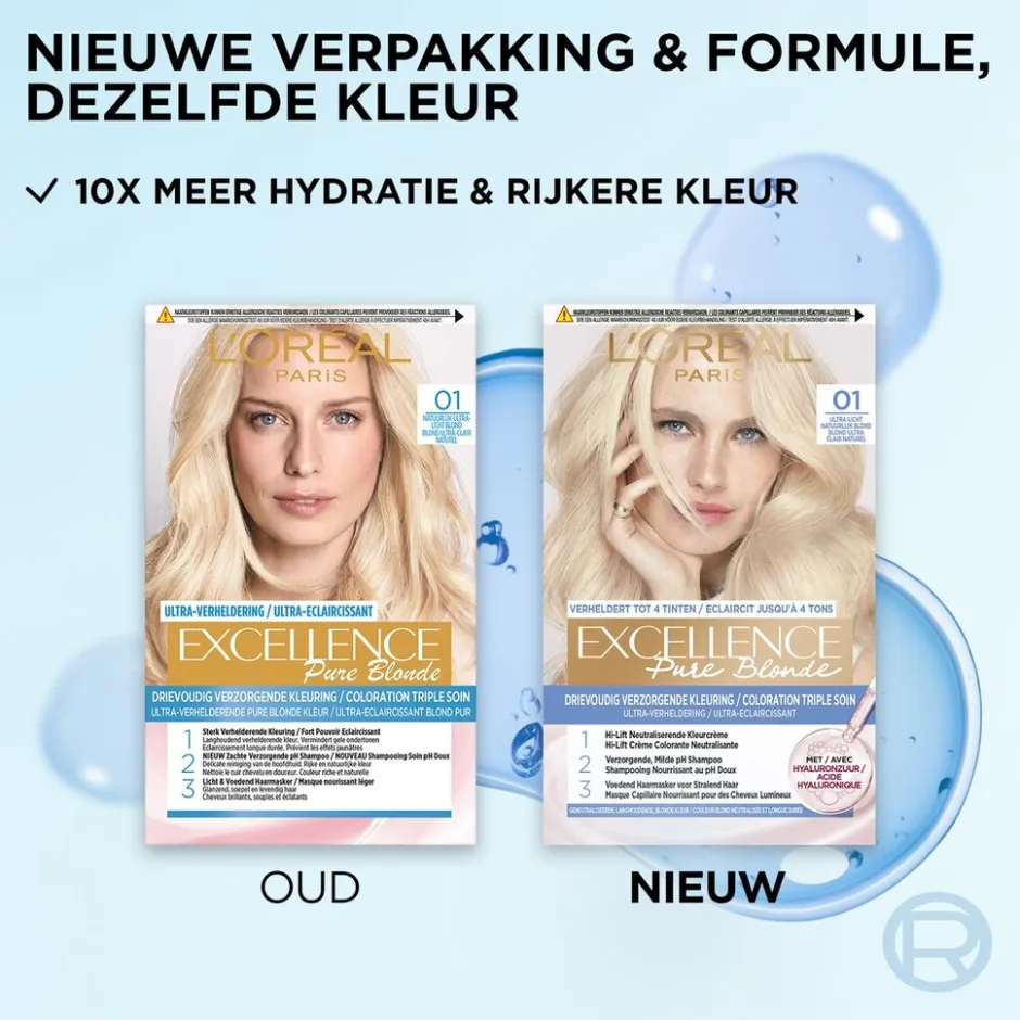 Excellence L'Oréal Paris Pure Blonde 01 Ultra Licht Natuurlijk Blond Permanente Haarverf< Haarverf