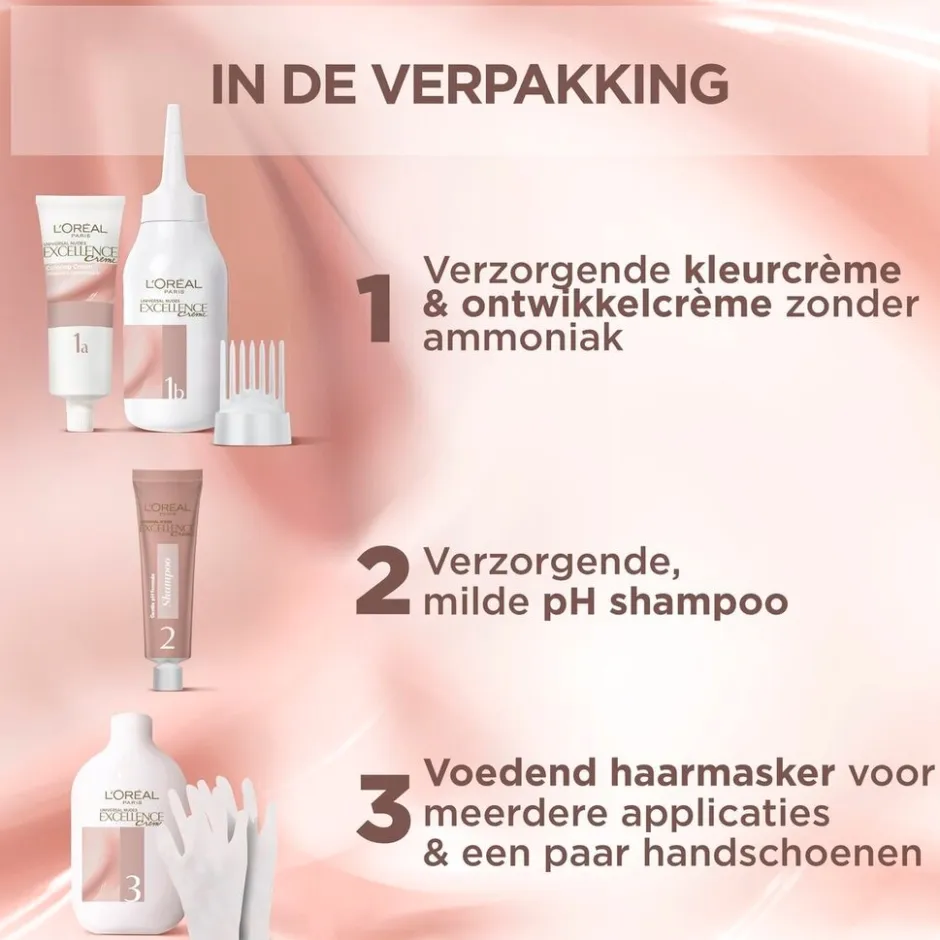 Excellence L'Oréal Paris 5U Nudes Lichtbruin Permanente Haarverf< Haarverf