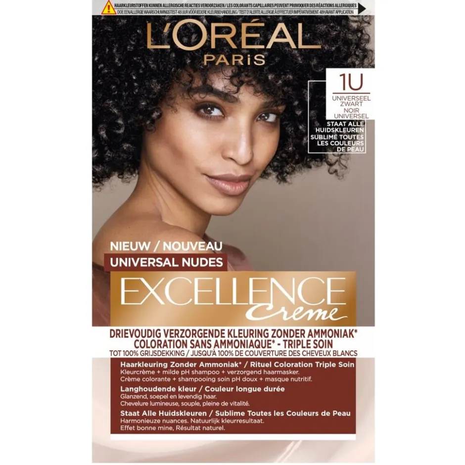 Excellence L'Oréal Paris 1U Nudes Zwart Permanente Haarverf< Haarverf
