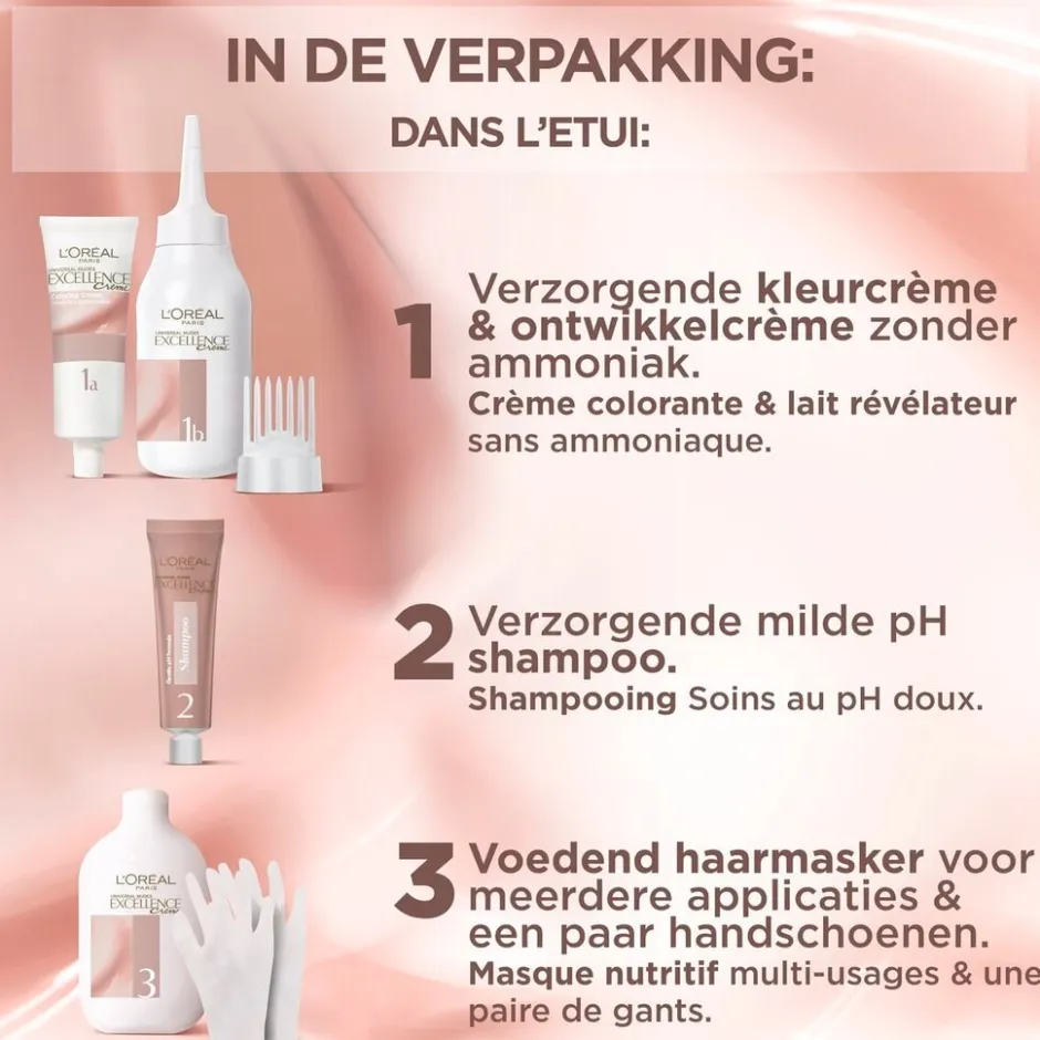 Excellence L'Oréal Paris 1U Nudes Zwart Permanente Haarverf< Haarverf