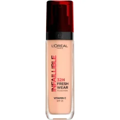 L'Oréal Paris Infaillible 145 Beige Rose SPF25 32H Fresh Wear Foundation|L'Oreal Clearance