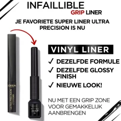 L'Oréal Paris Infaillible Grip Vinyl Liquid Black Liner|L'Oreal Hot