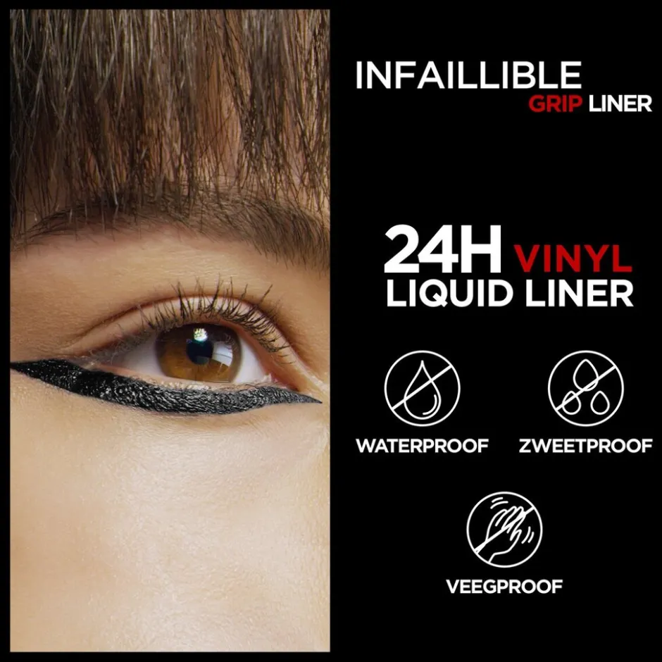 L'Oréal Paris Infaillible Grip Vinyl Liquid Black Liner|L'Oreal Hot