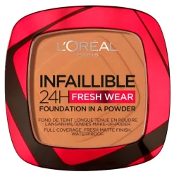 L’Oréal Paris Infaillible 24H Fresh Wear 330 Hazelnut Foundation in A Powder|L'Oreal Hot