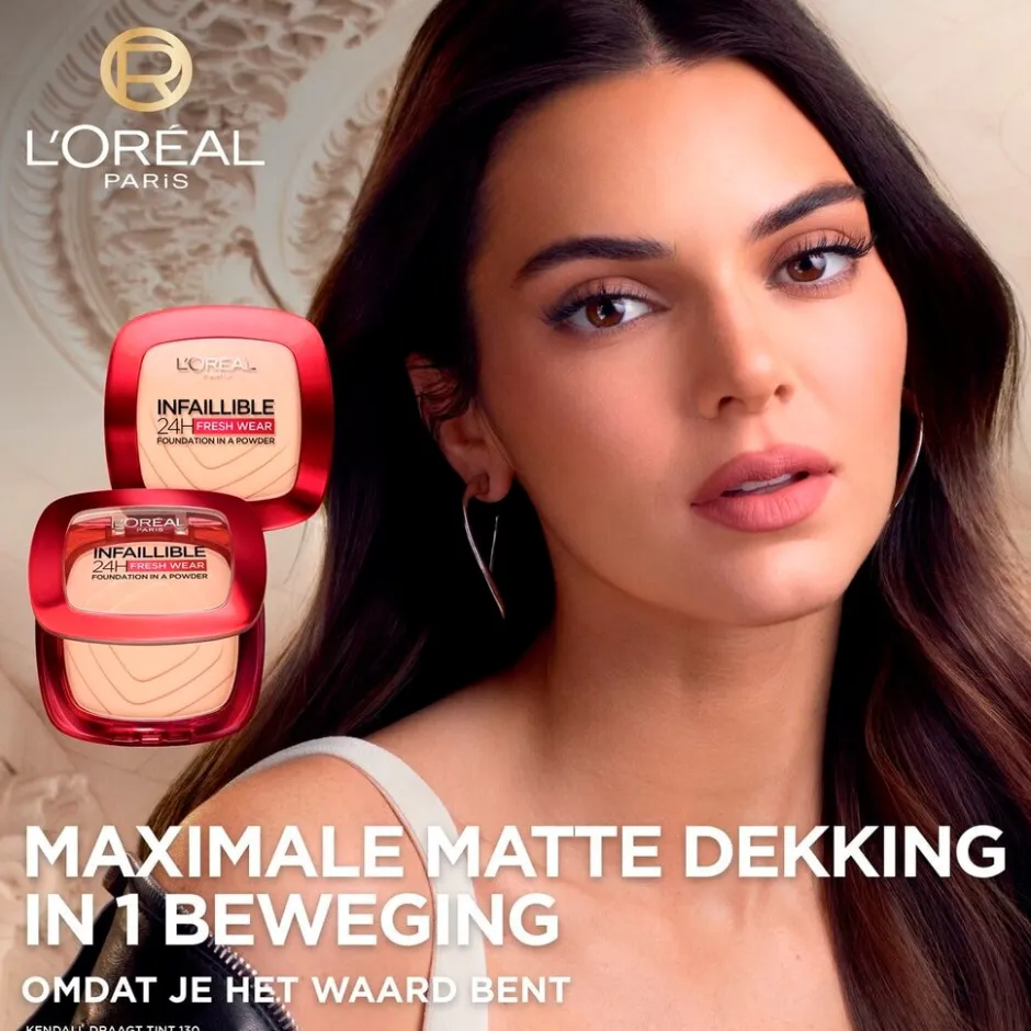 L’Oréal Paris Infaillible 24H Fresh Wear 330 Hazelnut Foundation in A Powder|L'Oreal Hot