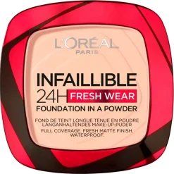L'Oreal L'Oréal Paris Infaillible 24H Fresh Wear 180 Rose Sand Foundation in a Powder< Gezichtspoeder|Foundation