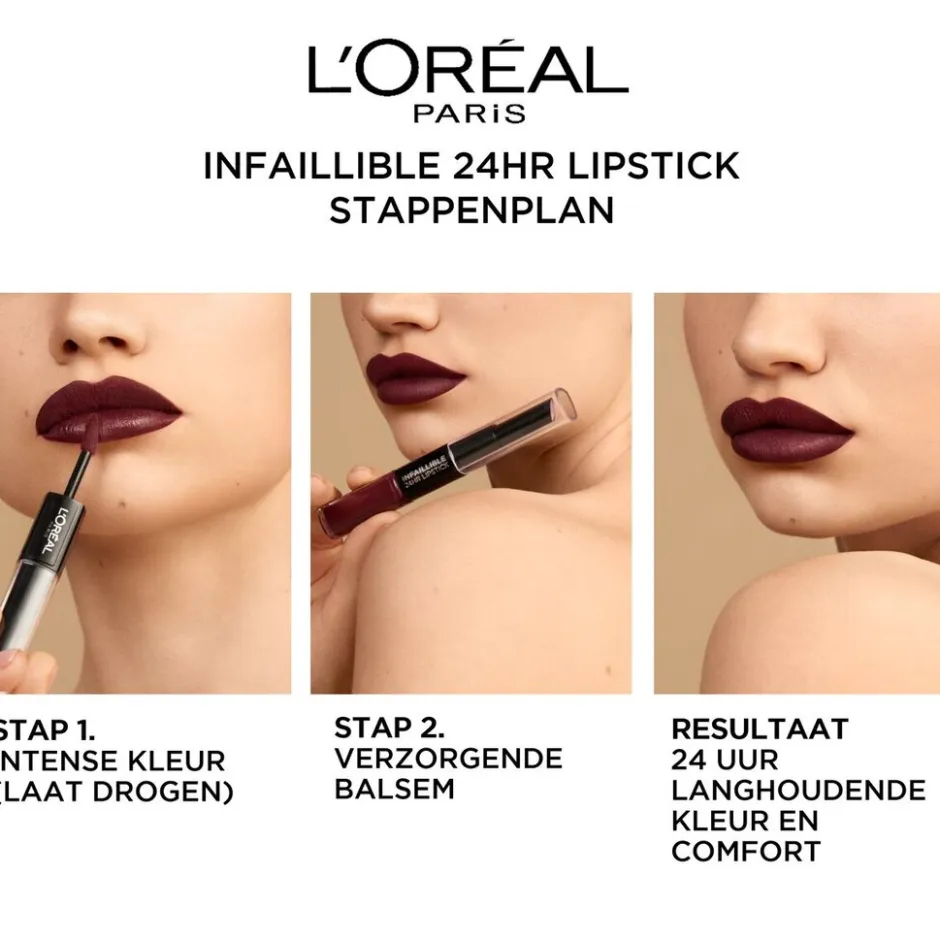 L'Oreal L'Oréal Paris Infaillible 24H 701 Captivated By Cerise Lipstick< Lipmake-Up