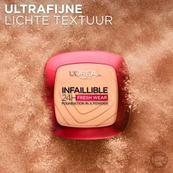 L'Oréal Paris Infaillible 24H Fresh Wear 220 Sand Foundation in a Powder|L'Oreal Discount