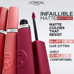 L'Oréal Paris Infaillible Matte Resistance 100 Fairytale Ending Lipstick|L'Oreal Hot