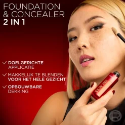 L'Oréal Paris Infaillible Skin Ink 40 2-in-1 Foundation & Concealer|L'Oreal Hot