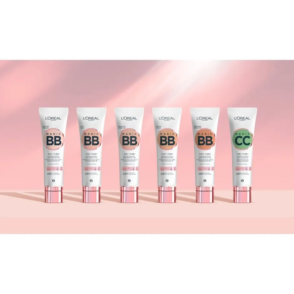 L'Oreal L'Oréal Paris Magic BB Medium Light 5-in-1 Transforming Skin Corrector< Cc Cream
