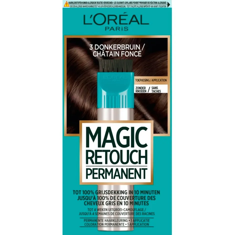 L'Oréal Paris 3 Donkerbruin Permanente Haarkleuring|Magic Retouch Discount